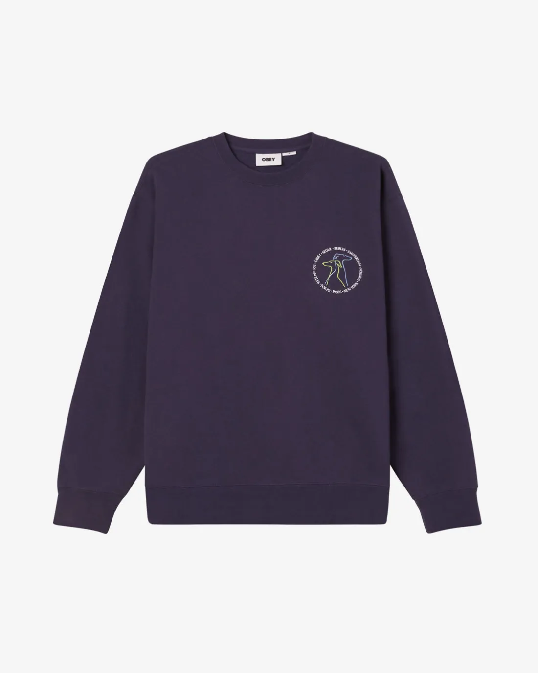 CITY DOGS CREWNECK*OBEY Clothing Discount