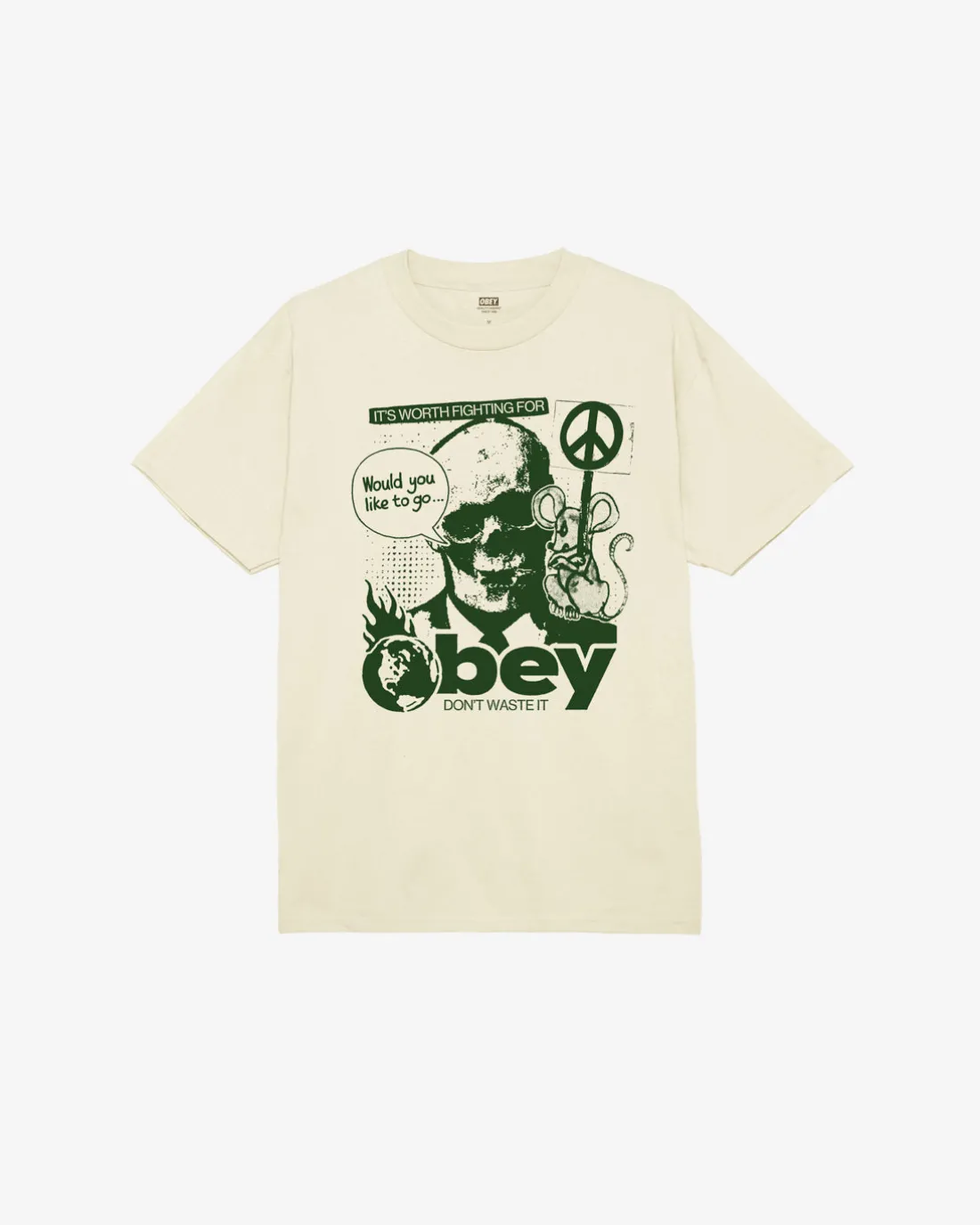 DONT WASTE IT CLASSIC T-SHIRT*OBEY Clothing Shop