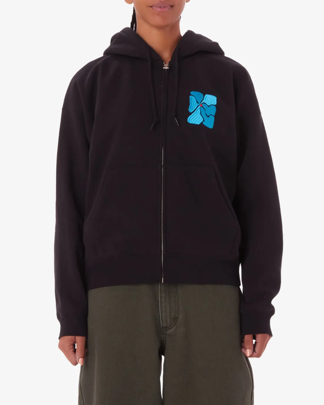 FLORA ZIP HOOD*OBEY Clothing Best