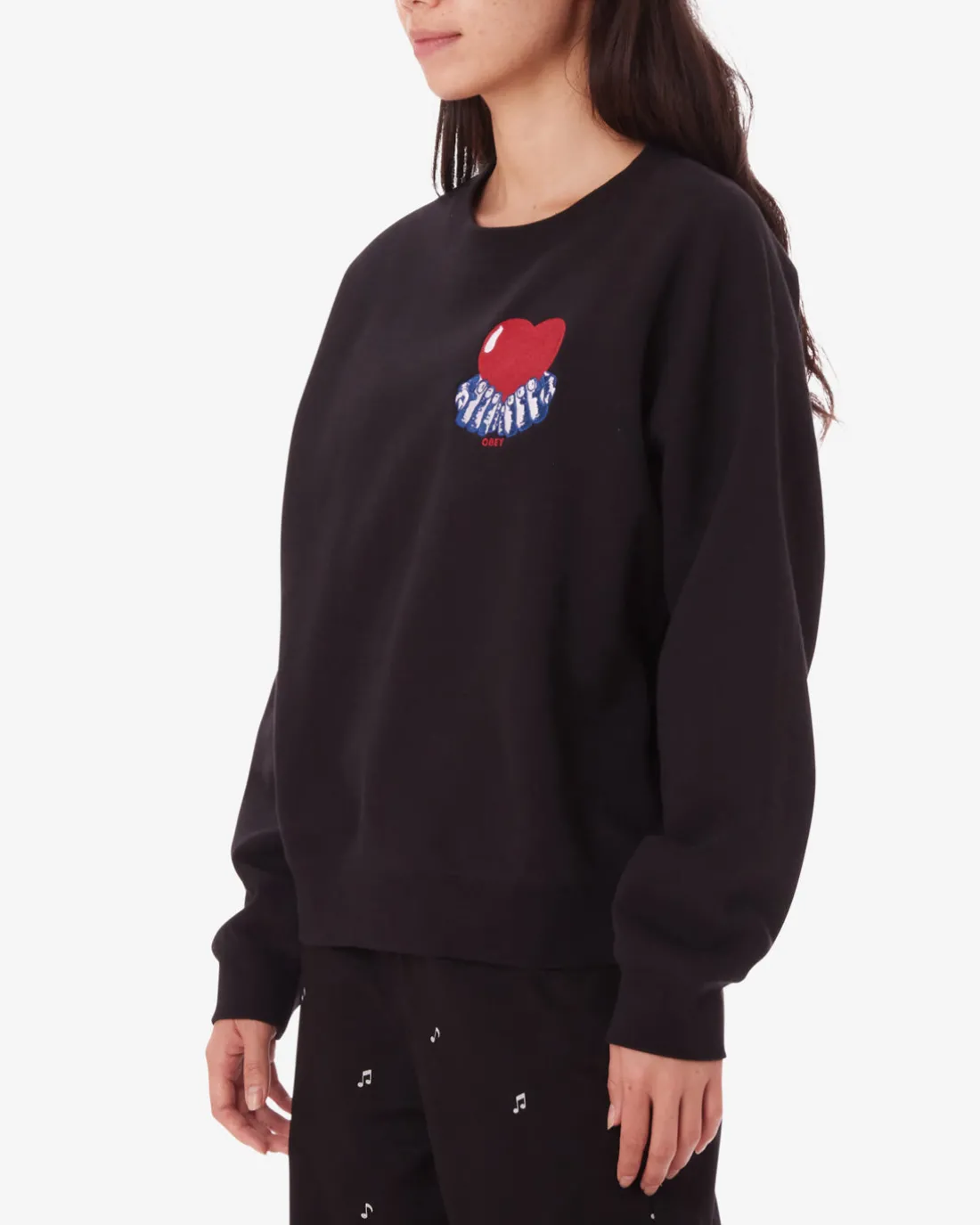 HEART CREWNECK*OBEY Clothing Outlet