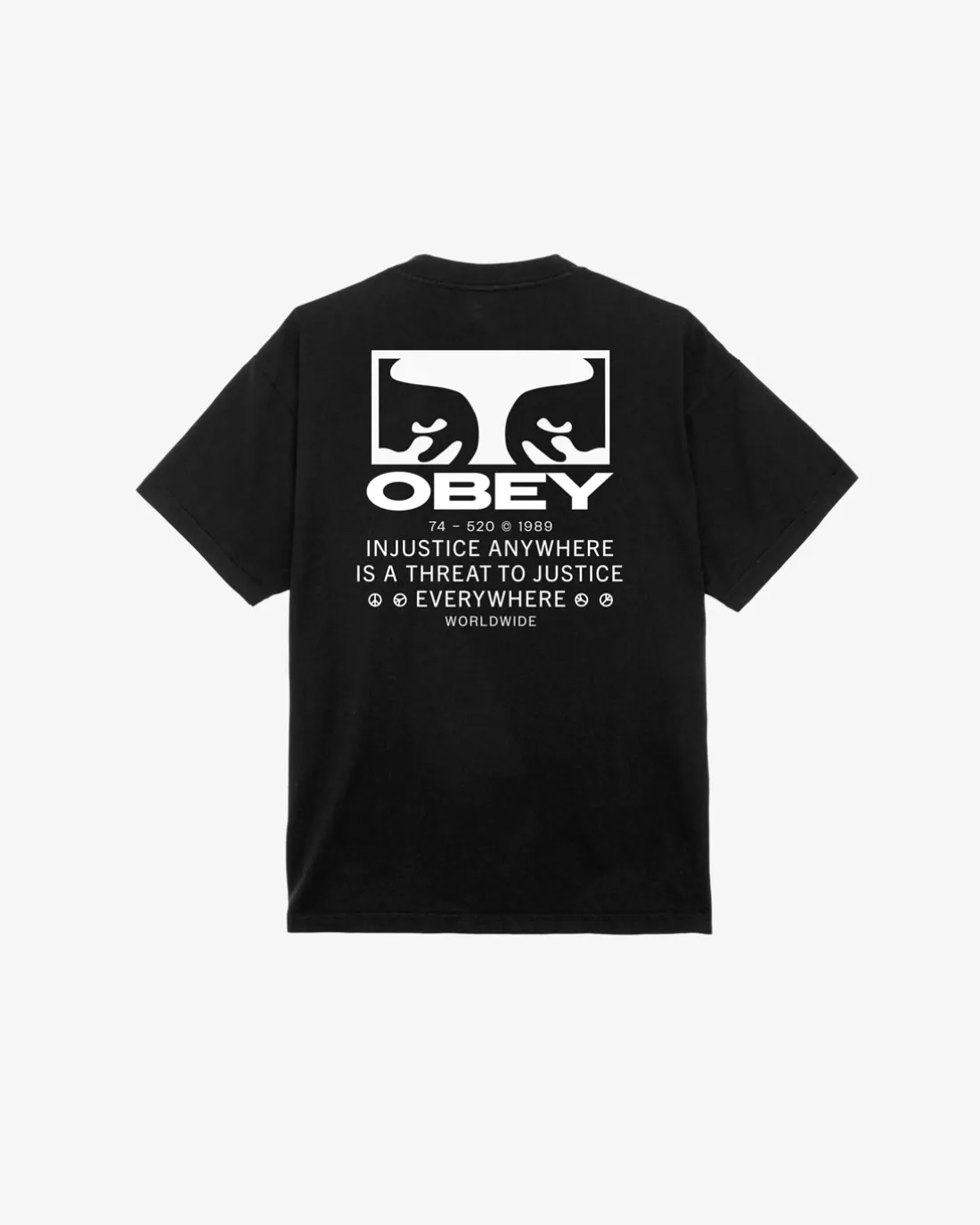 JUSTICE EVERYWHERE HEAVYWEIGHT T-SHIRT*OBEY Clothing Online