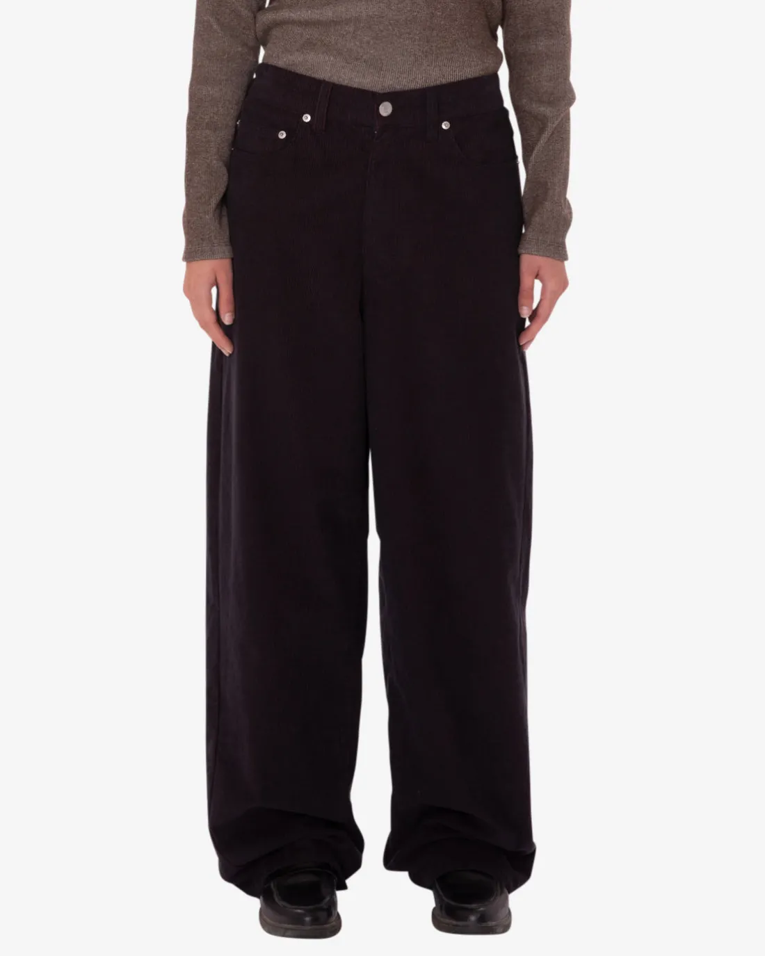 LEAH BAGGY 2-TONE CORD PANT*OBEY Clothing Discount