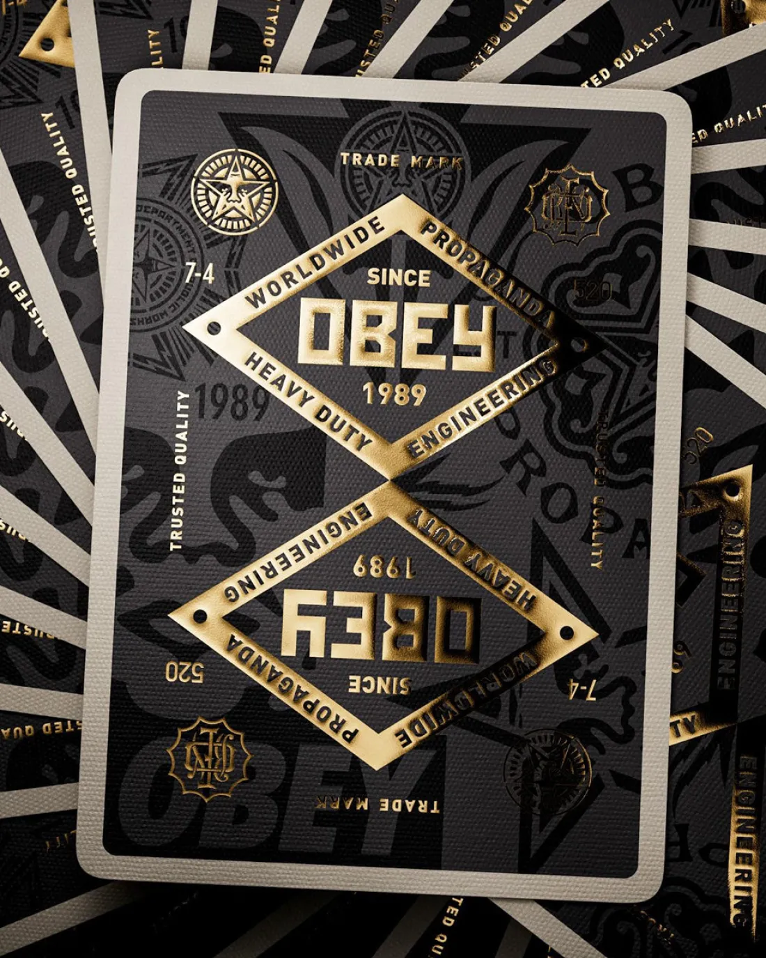 OBEY X THEORY11 PLAYING CARDS*OBEY Clothing Sale