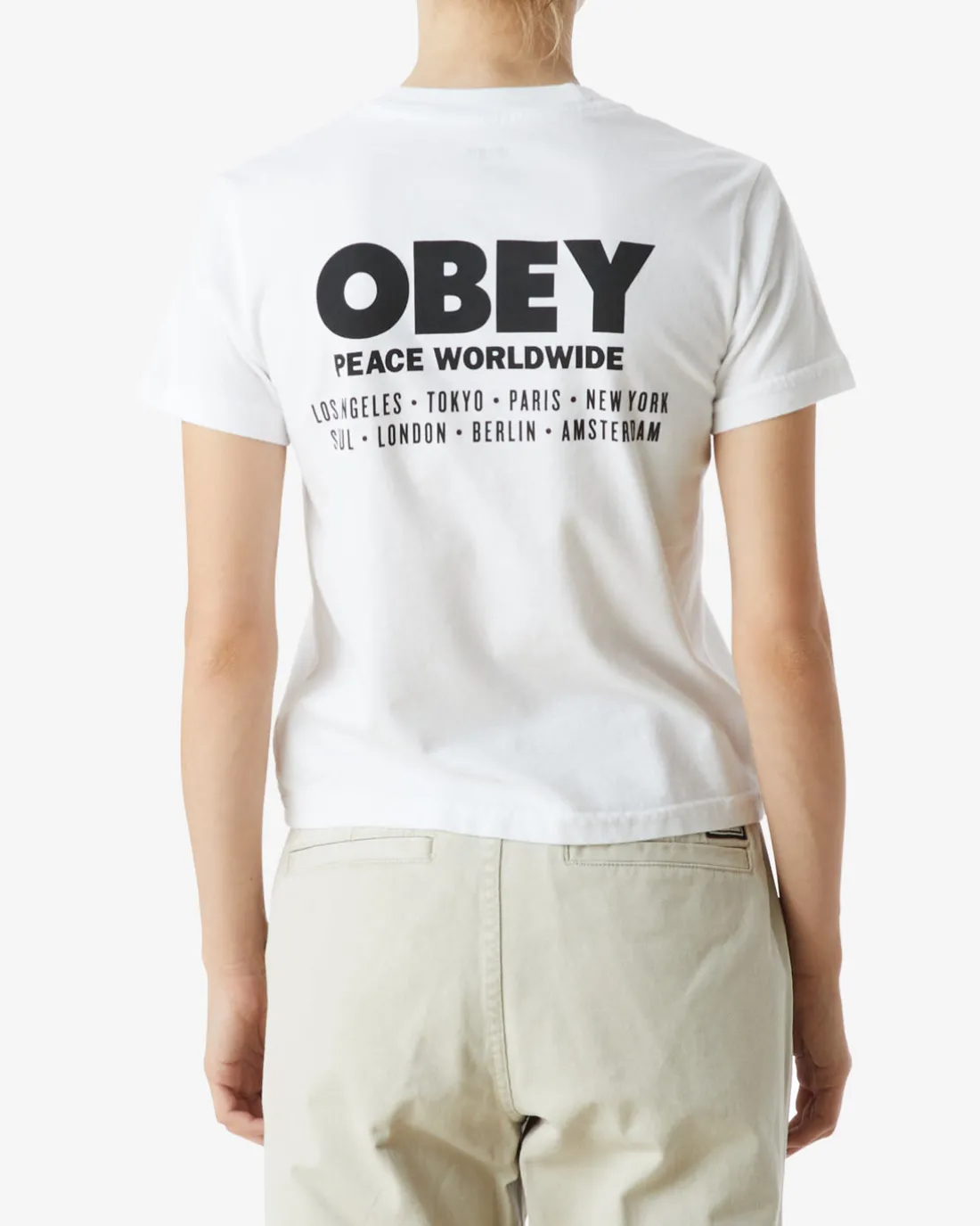 PEACE WORLDWIDE KAYLIN T-SHIRT*OBEY Clothing New