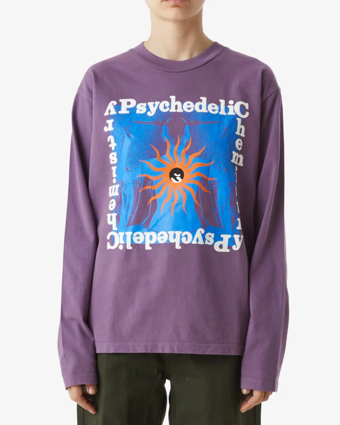 PSYCHEDELIC CHEMISTRY PIGMENT LS T-SHIRT*OBEY Clothing Store