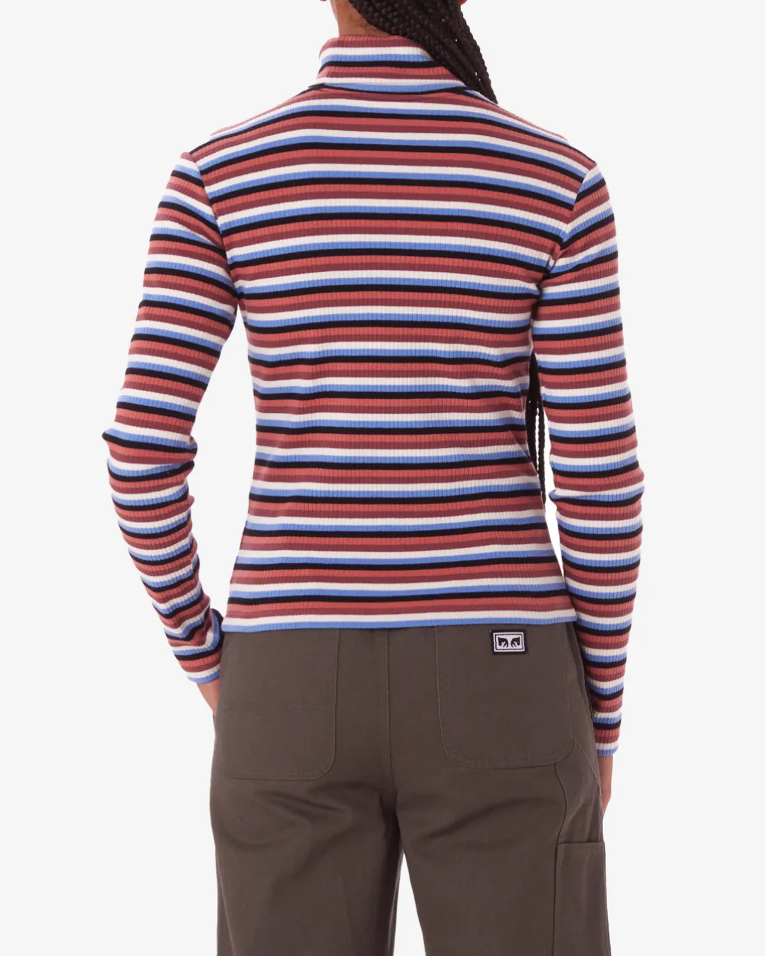 QUINCE STRIPE TURTLENECK*OBEY Clothing Online