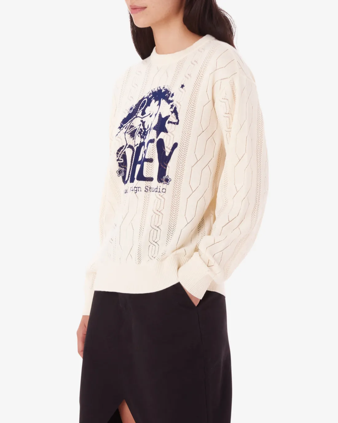 STUDIO CREWNECK SWEATER*OBEY Clothing Flash Sale