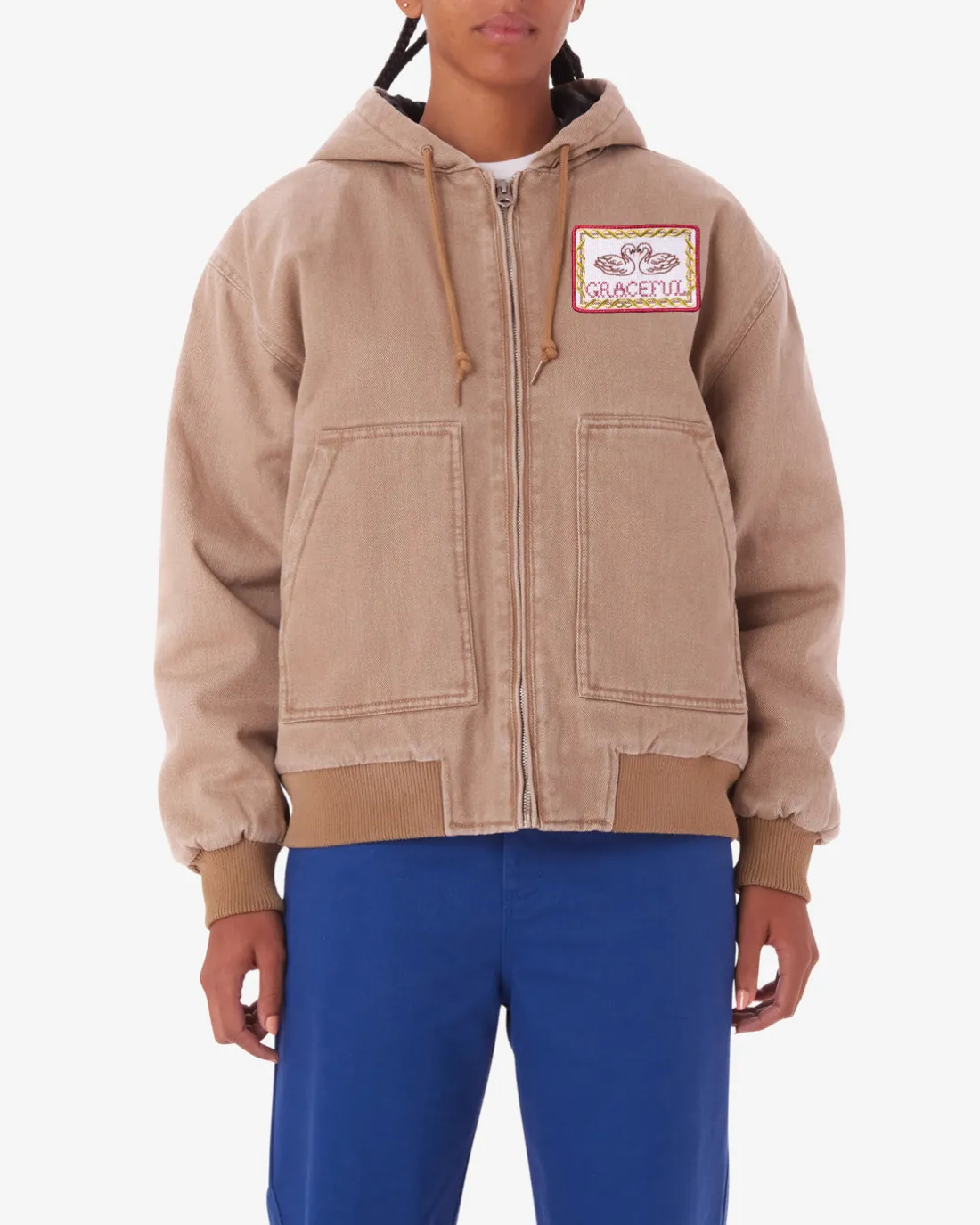 SWANS PULLOVER WORK JACKET*OBEY Clothing Clearance